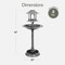 Best Choice Products Solar Outdoor Bird Bath Pedestal Fountain Garden Decoration w/ Fillable Planter Base